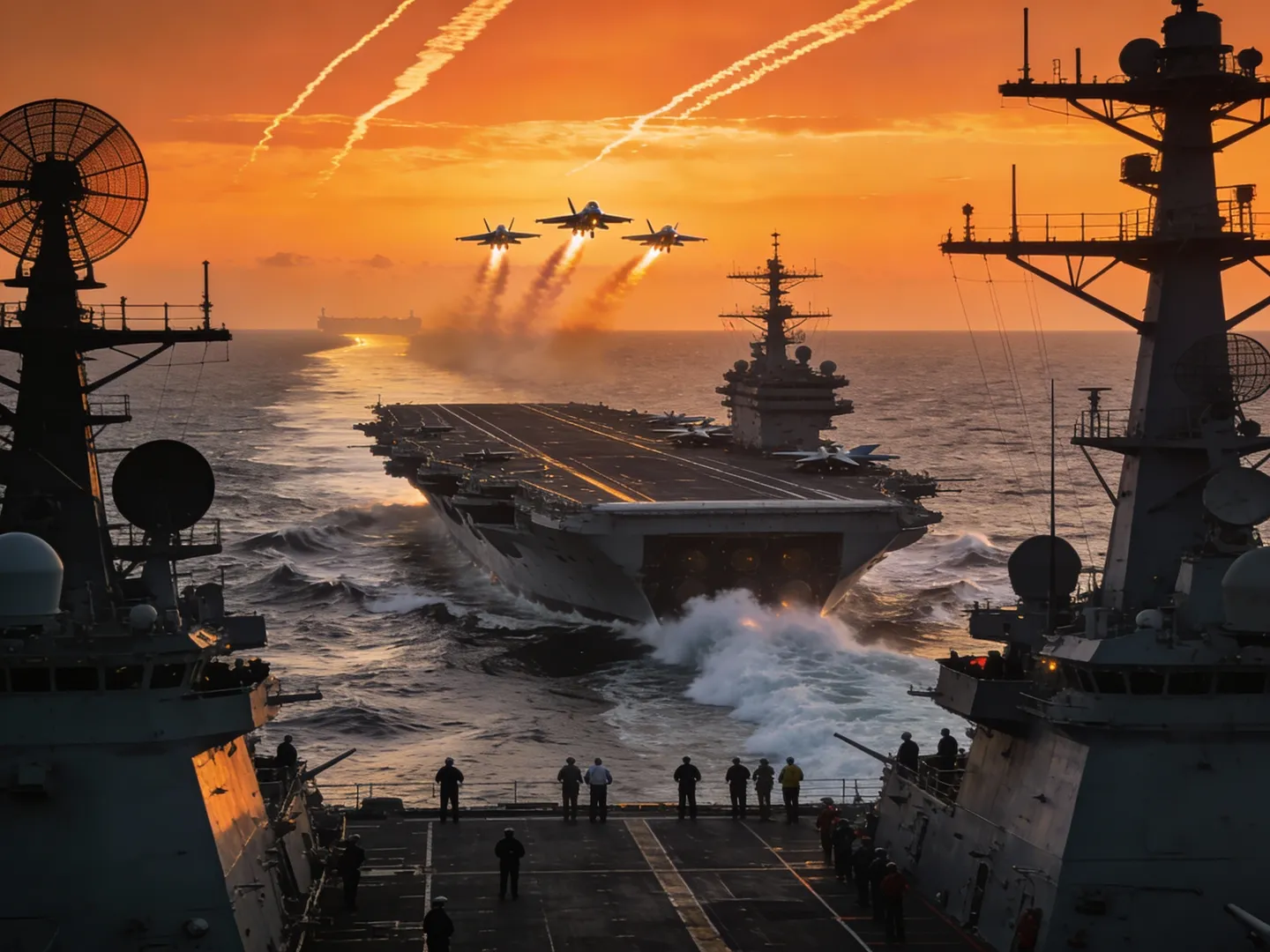 USS Abraham Lincoln Steams Towards Iran
