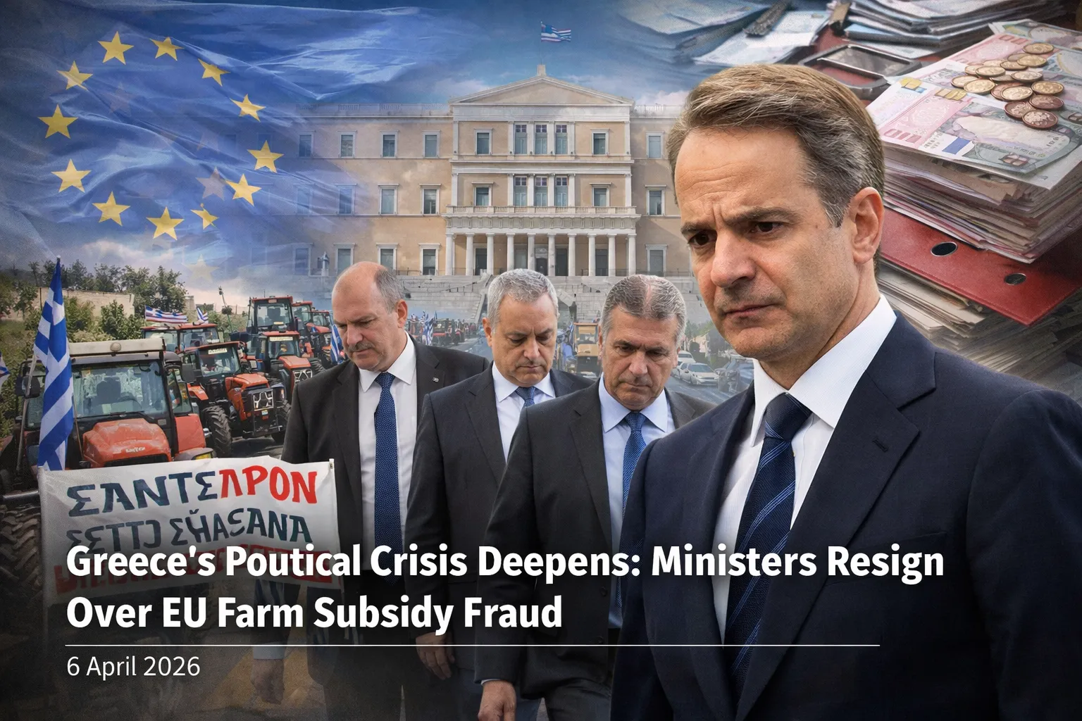 Greece's	Political	Crisis	Deepens:	Ministers	Resign	 Over	EU	Farm	Subsidy	Fraud