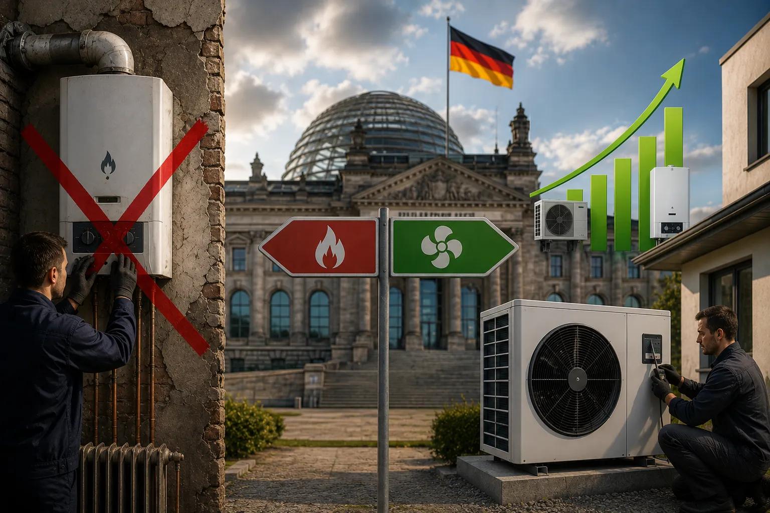 Climate-friendly heating law dropped in Germany