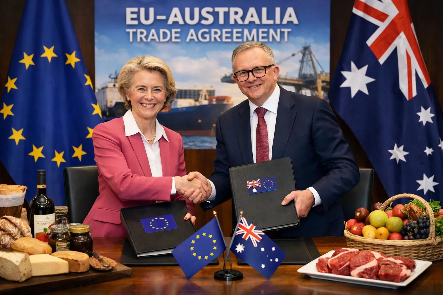 EU and Australia Finalize Major Trade Deal After Eight Years of Negotiations