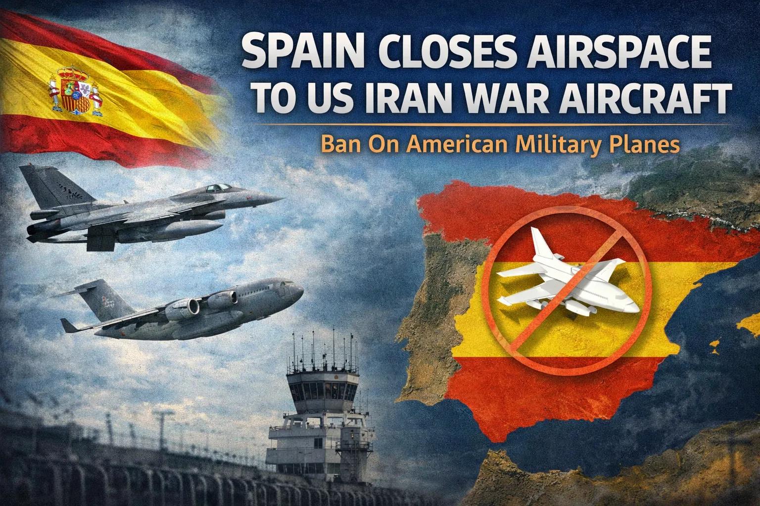 Spanish airspace closed for all US Aircraft involved in Iran war