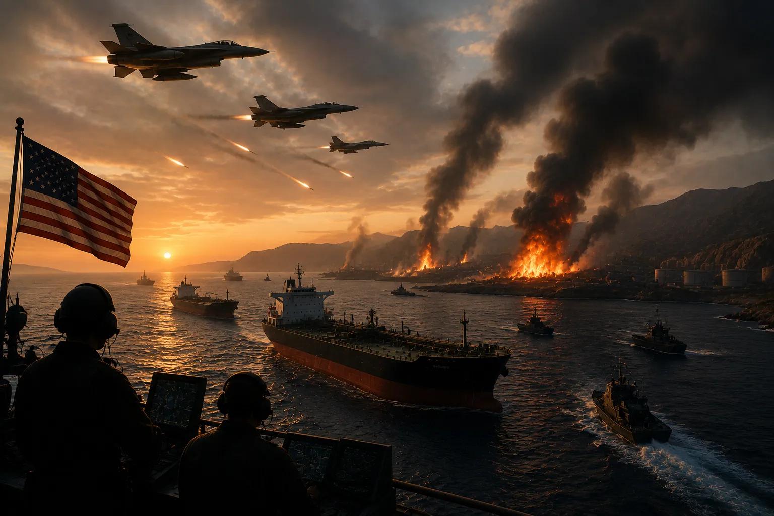 Daylight strikes on Iran by US return after new escalation around Hormuz Strait