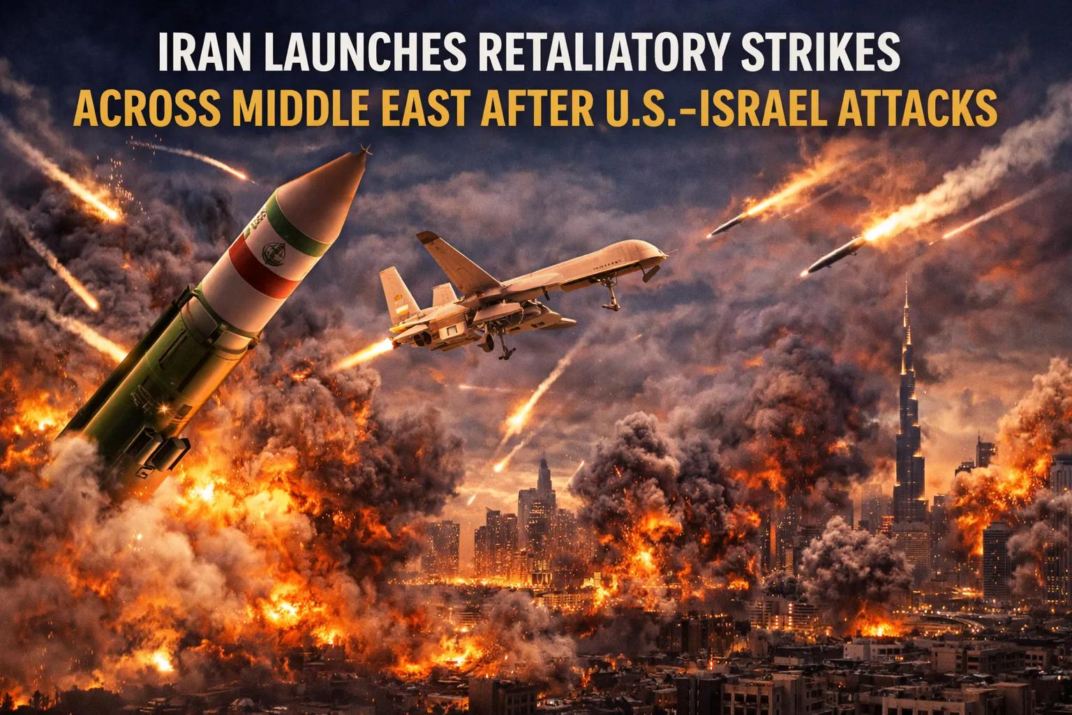 Iran Launches Retaliatory Strikes Across Middle East After U.S.‑Israel Attacks