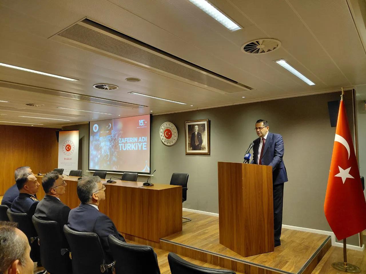 Turkish Embassy in Brussels commemorates July 15 – Democracy and National Unity Day