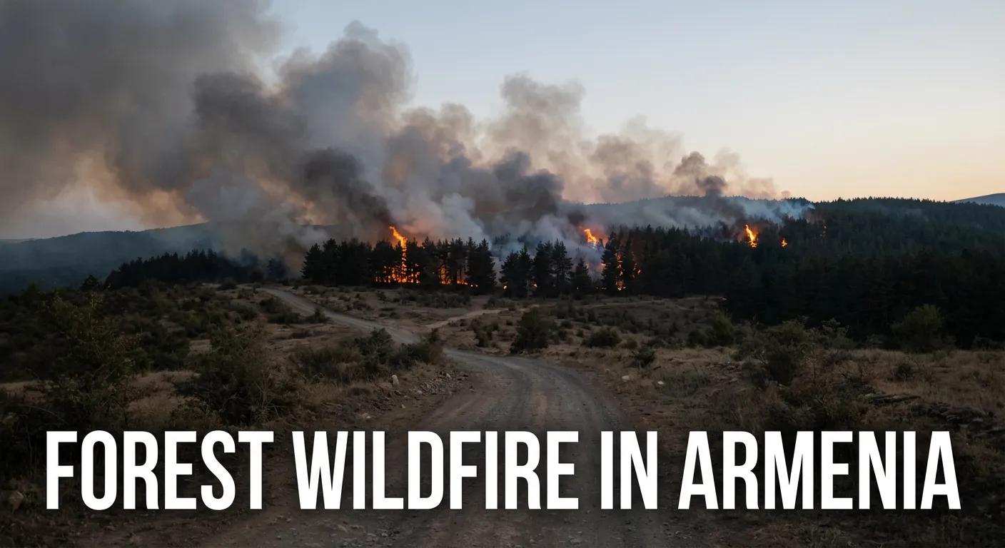 Armenia. Wildfires Rage Across Northeastern Side— Massive Response Underway