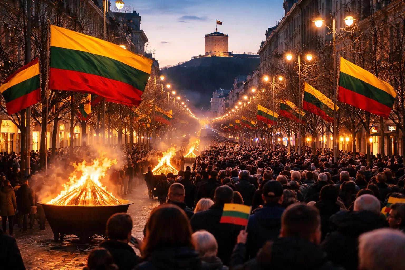 Why does Lithuania celebrate its freedom twice?