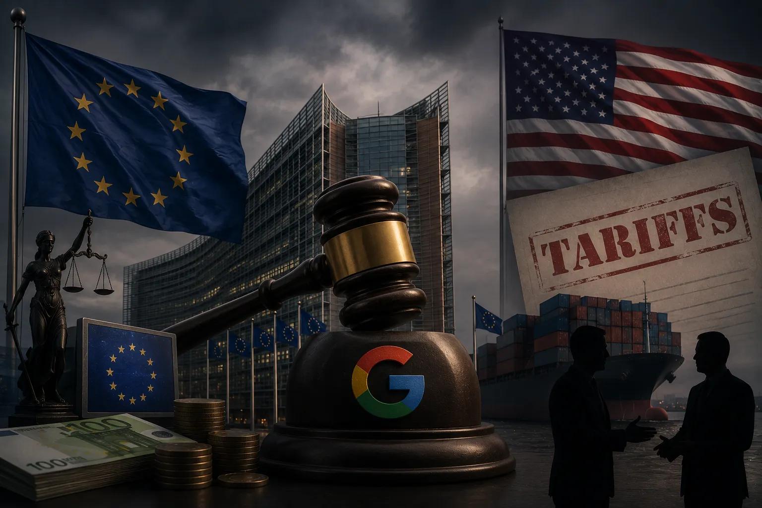 Google fined by EU despite threats of new tariffs